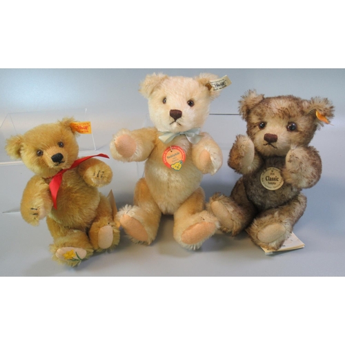 92 - Three Steiff teddy bears, to include: 'Teddy Bear 1953', '1926 Classic Teddy Bear' and 'The Welsh Te... 