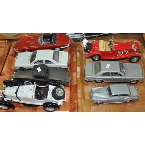 Collection Of Mainly Burago Diecast Model Vehicles, Vintage Cars Etc ...