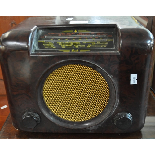 479 - Vintage 'Bush' Bakelite radio.  (B.P. 21% + VAT)