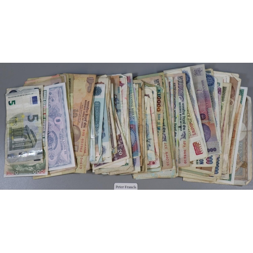 325 - Collection of over 100 World bank notes, very varied and assorted.   (B.P. 21% + VAT)