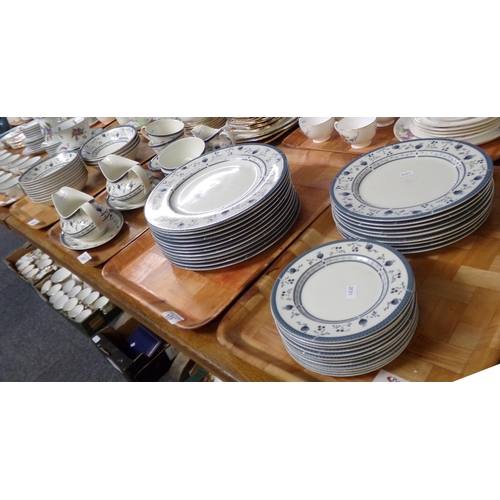 337 - Four trays of Royal Doulton English fine china 'Cambridge' design tea and dinnerware to include: var... 