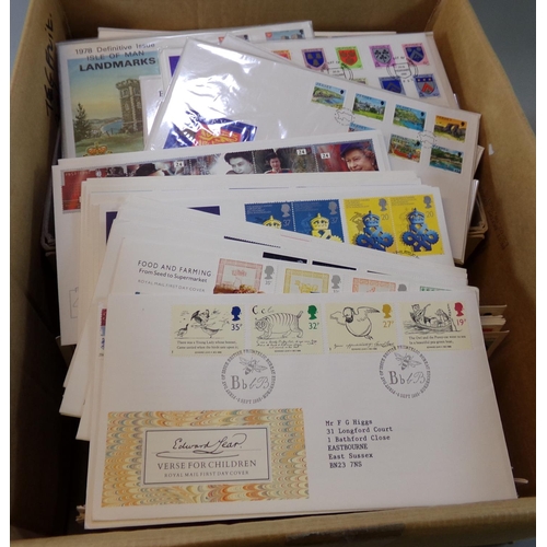 69 - Box of Great Britain and Channel Islands First Day Covers, 1970s to 1990s period.  (B.P. 21% + VAT)