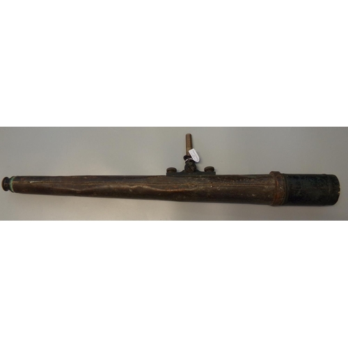 77 - 19th Century military telescope marked 1677, with crow's foot.
(B.P. 21% + VAT)