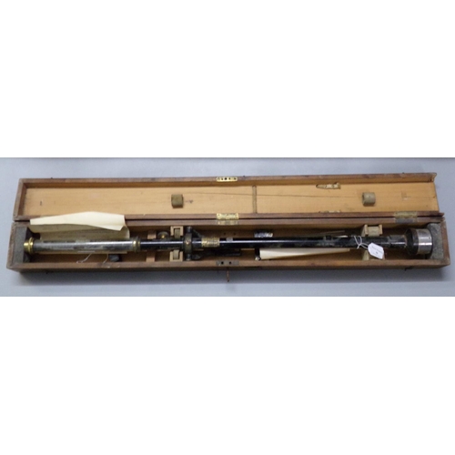 90 - Late 19th Century mercury barometer appearing to be by F. Darton & Co Ltd, Watford and London. In fi... 