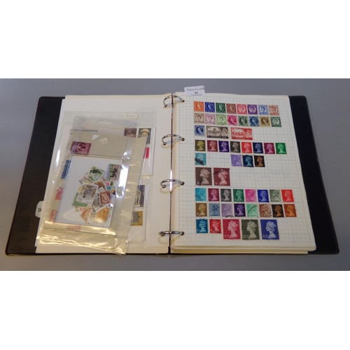 83 - All World stamp collection in 'Hoffmann' binder and packet of loose stamps, two first day covers.  (... 