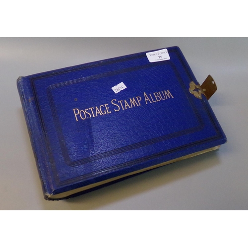 85 - All World collection of stamps in blue 'Lincoln' album oblong edition with metal clasp.  Many 100s o... 