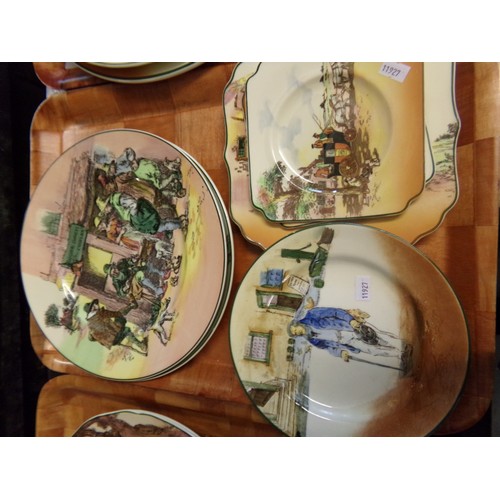 438 - Two boxes of assorted china: box of Royal Doulton collector's plates and a box with various items, J... 