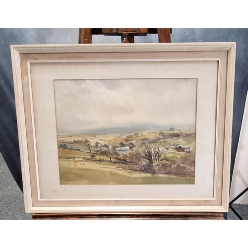 131 - Arthur Miles R I (20th century in Wales), Landscape in Wales on a misty day, signed and dated '67, w... 