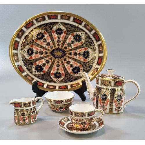 172 - Royal Crown Derby 1128 'Old Imari' miniature collectors teaset in original box.
(B.P. 21% + VAT)