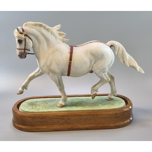 198 - Royal Worcester bone china sculpture, Welsh Mountain Pony, Coed Coch Planed, owned by Lord Kenyon, m... 