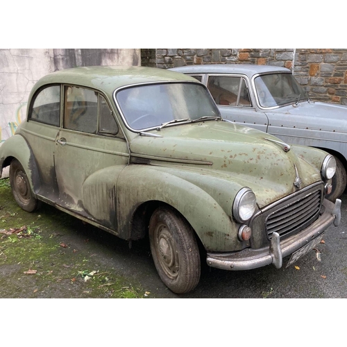 254 - 1960s Morris Minor 1000 four door saloon car. Registration 954 ADE. Originally the deceased vendors ... 