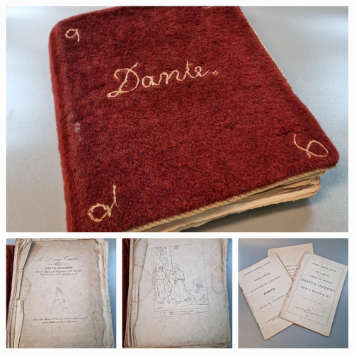 304 - 'La Divina Comedia' (Dante), folio of engraved plates by Sophie Giacomelli (Madame Chomel) published... 