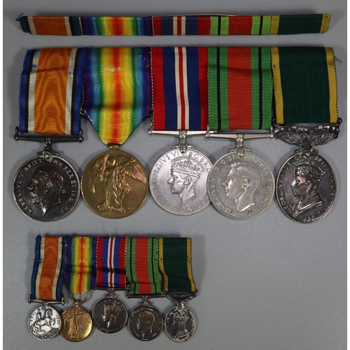 428 - WWI Machine Gun Corp medal group awarded to Corporal E H Taylor No. 53639, to include: 1914 -18 War ... 