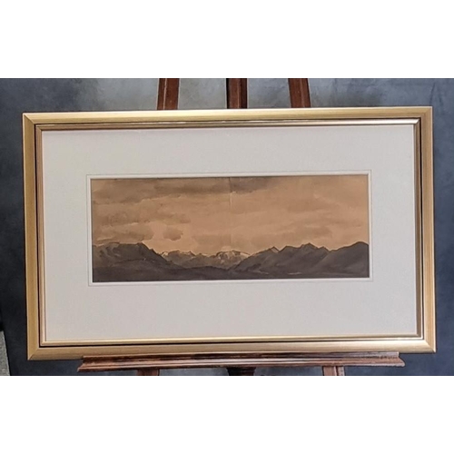 102 - Sir John 'Kyffin' Williams KBE (Welsh 1918-2006), 'Nant Ffrancon from Anglesey', watercolours, 22 x ... 