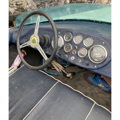 256 - 1960's/70's 'Delta' aluminium two seater power boat fitted with a Lotus twin cam four cylinder racin... 