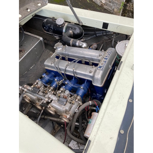 256 - 1960's/70's 'Delta' aluminium two seater power boat fitted with a Lotus twin cam four cylinder racin... 