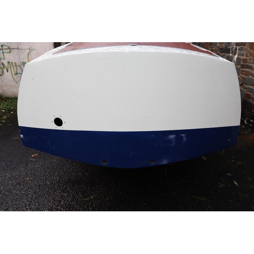 257 - 1960's/70's 'Delta' aluminium two seater power boat. Bare hull, restored and well finished, needing ... 