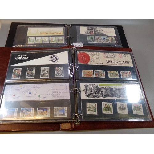 114 - Great Britain collection of stamp Presentation Packs in two albums. Various 1973 to 1991 period.
(B.... 