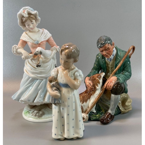 176 - Royal Doulton bone china figurine 'The Master' HN2325, together with a Royal Copenhagen porcelain fi... 