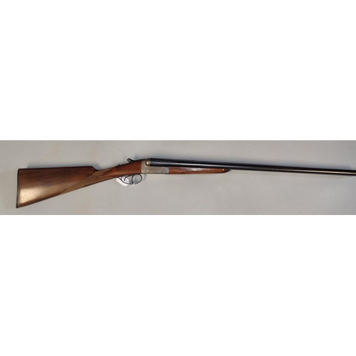 201 - Spanish Master 12 bore Box-lock non-ejecting double barrelled shotgun having 28inch barrels and stra... 