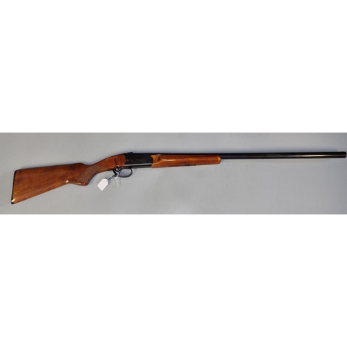 202 - Russian Bikal 12 bore single barrelled shotgun with 29 inch barrel and semi-pistol grip chequered st... 