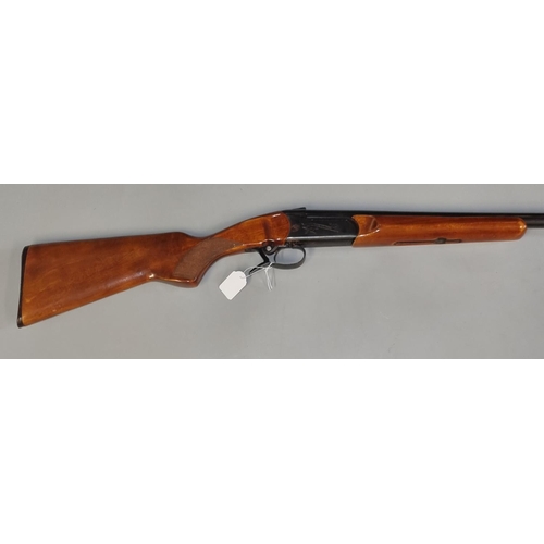 202 - Russian Bikal 12 bore single barrelled shotgun with 29 inch barrel and semi-pistol grip chequered st... 