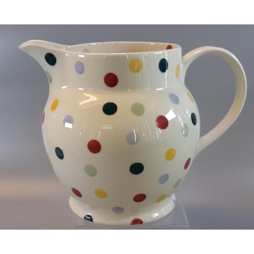 30 - Emma Bridgewater large bullet shaped display teapot. Marked 'Emma Bridgewater, handmade and decorate... 