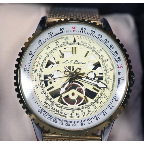 La banus skeleton dial watch best sale