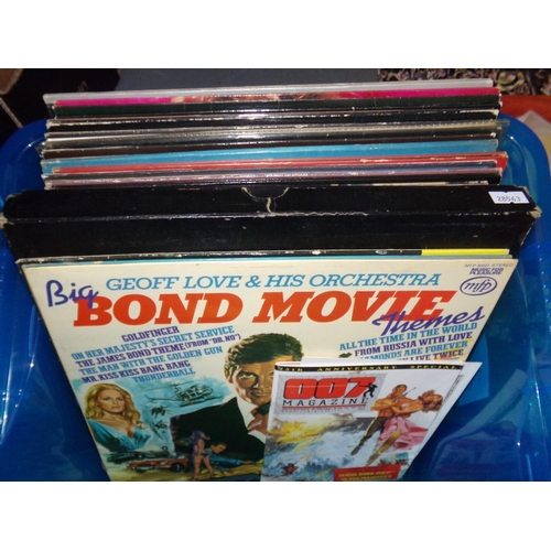 556 - Box of vinyl LP records dating mostly from the 1970s and 1980s: Rolling Stones 'Made in the Shade', ... 