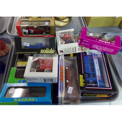 459 - Collection of modern diecast model vehicles in original boxes, to include: Solido, Dinky etc.  (B.P.... 