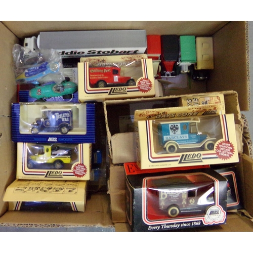 473 - Collection of promotional diecast model vehicles, some in boxes, some in display case: Ledo etc, tog... 