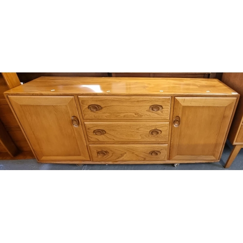 Mid century elm 'Ercol' sideboard with gold sticker. (B.P. 21 + VAT)