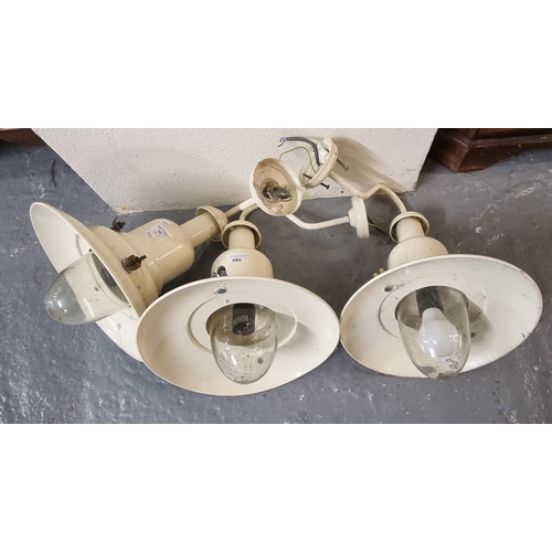 560 - Three Fisherman's design enamel wall lights.  (3)  (B.P. 21% + VAT)