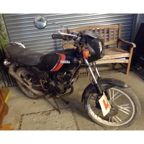 621 - 1985 RD Yahama RD50 motorcycle, 49ccs, two stroke single cylinder engine, air cooled with monoshock ...