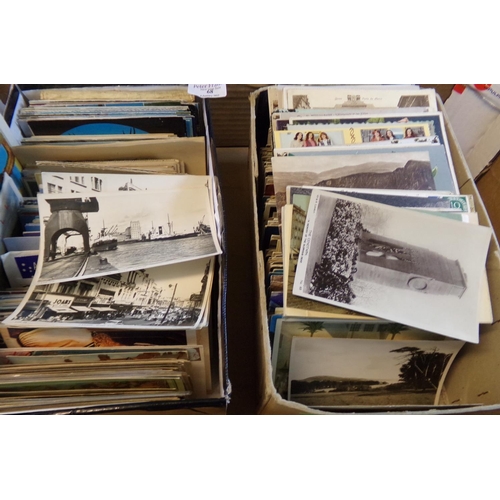 68 - Postcards, all World selection of cards in two shoeboxes, 100s.  (B.P. 21% + VAT)