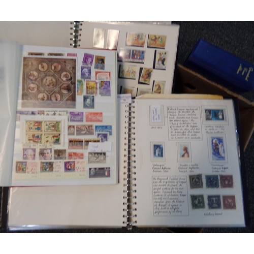 70 - Large box of albums and stockbooks with thematic collection of music stamps and covers plus two albu... 