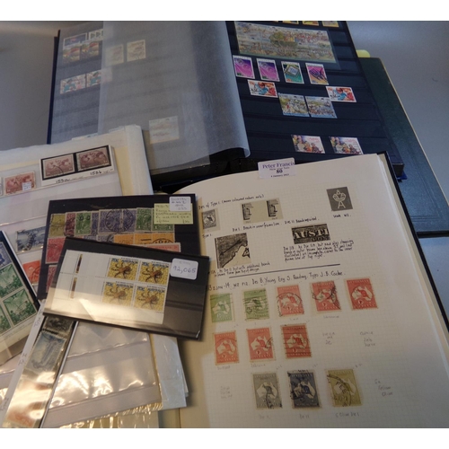 80 - Australia, early to modern, mostly used collection, in albums, stockbook, on pages and cards, many 1... 