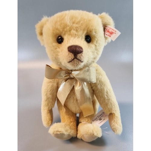 96 - Modern Steiff teddy bear, 'Edward, Blonde 26cm', Ltd edition, in original box.  (B.P. 21% + VAT)