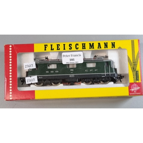 101 - 'Fleischmann HO scale 1349' locomotive marked '11156' in original box.  (B.P. 21% + VAT)