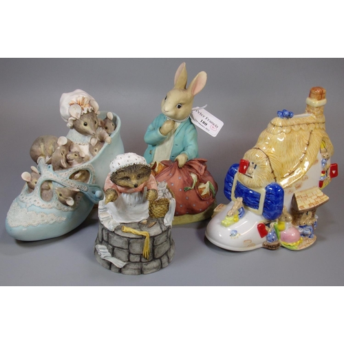 180 - Collection of modern Beatrix Potter composition figurines by Border Fine Arts, together with a Nurse... 