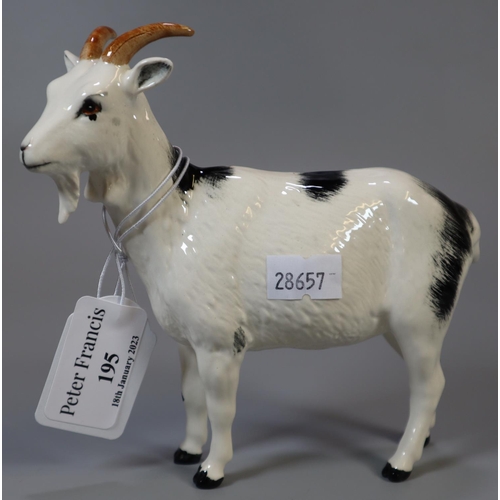 195 - Royal Doulton china study of a Mountain Goat. (B.P. 21% + VAT)