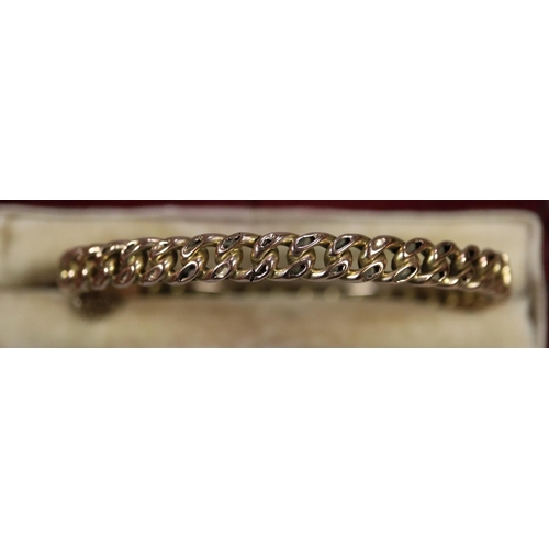 248 - 9ct gold bangle.  Approx weight 11.3 grams.
(B.P. 21% + VAT)