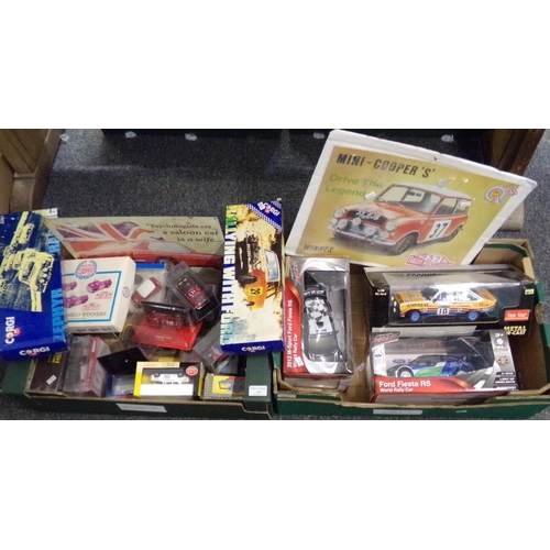 349 - Two boxes of diecast model vehicle, all appearing in original boxes, to include: 'Kool Speed Ford Fi... 