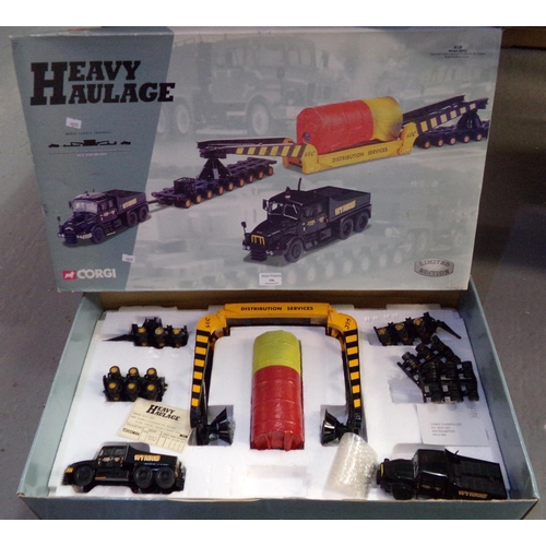 396 - Corgi Heavy Haulage limited Edition Winns (GEC) Scammell Contractor X 2, Nicholas Girder trailer, Bo... 