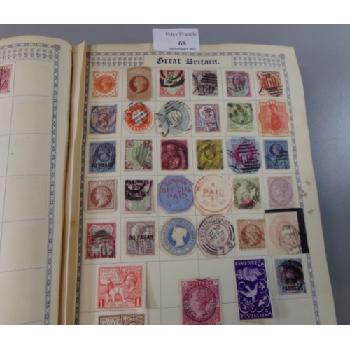 68 - All world collection of stamps in Red the Royal Postage stamp album, with range of mint and used ear... 