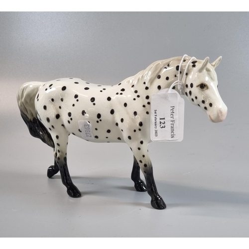 123 - Beswick spotted walking pony Appaloosa model 1516, designed by Arthur Gredington. 
(B.P. 21% + VAT)