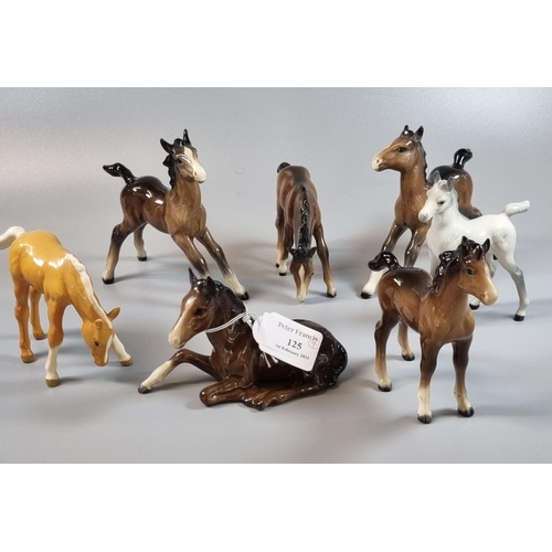 125 - Collection of Beswick foals to include: Palomino, Grey Arab etc. (7)
(B.P. 21% + VAT)