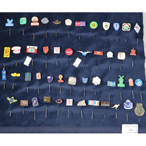 235 - Collection of vintage stick pins, to include: Bima, Fasto, Brand Bier etc. (B.P. 21% + VAT)