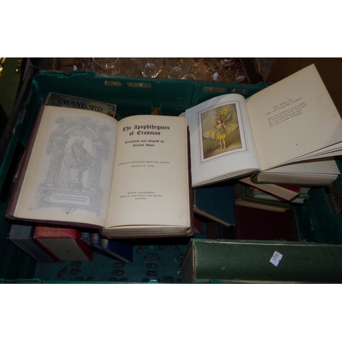 427 - Box of antiquarian books: First Edition of  the Omnibus edition of 'Spring, Summer, Autumn Flower Fa... 