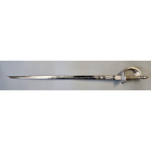 190 - A Wilkinson sword Queen Elizabeth II dress sword, the blade inscribed 'To commemorate the marriage o... 